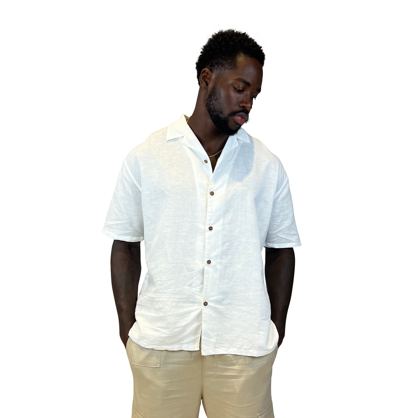 PALVE DOVE LINEN SHIRT